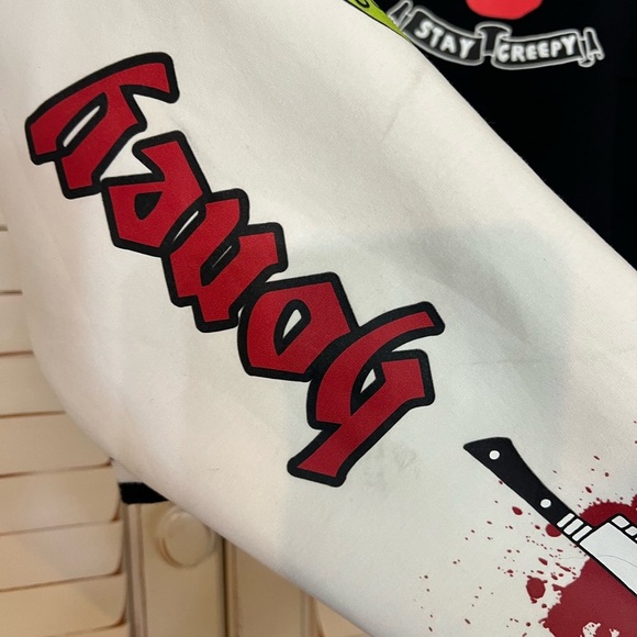 Stay Creepy, Worship me, Varsity Letterman’s Jacket Women’s Sz M - Picture 9 of 16